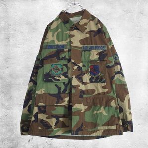 米軍 BDUジャケット ウッドランド 迷彩 SMALL X-SHORT ワッペン リップストップ ビンテージ
