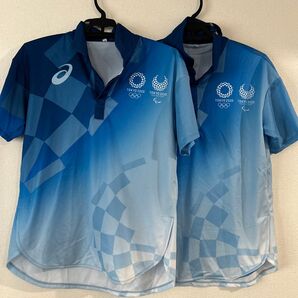 東京2020 オリンピック ボランティア 非売品 アシックス sサイズ 2枚 ブルー