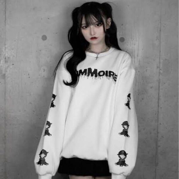 ディムモアール DIMMOIRE ロゴ sheep トレーナー スウェット 子羊 スウェット 地雷系 サブカル系