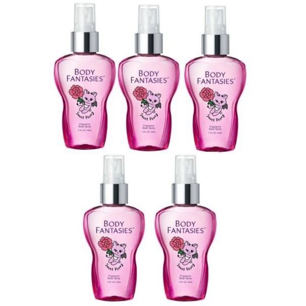 新品未開封 ME:Iシール付き ボディファンタジー ボディミスト スウィートピオニー 50ml 5本