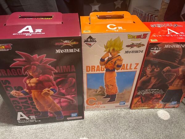 ドラゴンボール ワンピース 一番くじ A賞 C賞 ルフィ 悟空4 悟空