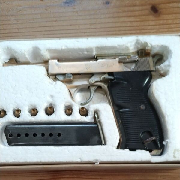 (ジャンク・希少)MGC タニオアクション Walther P38 MILITARY MODEL SMG規格 金属モデルガン
