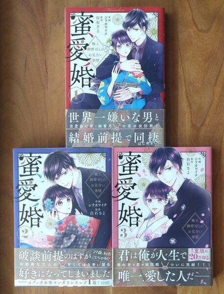 蜜愛婚 極上御曹司とのお見合い事情 123全巻 シラカワイチ/作画 白石さよ/原作