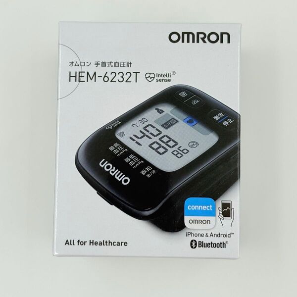 オムロン スマートフォン Bluetooth対応 メモリ2人 手首式血圧計 HEM-6232T