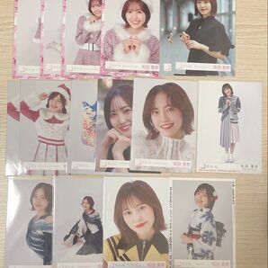 櫻坂46 生写真 バラ 松田里奈ちゃん スタオバ サンタ