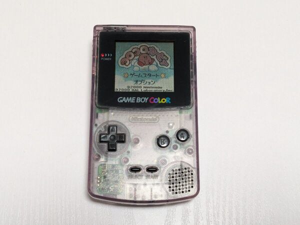ゲームボーイカラー クリアパープル GAME BOY COLOR