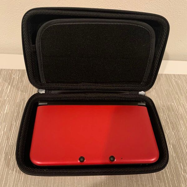 ニンテンドー3DS LL レッド色とケースのセット 動作良好 美品