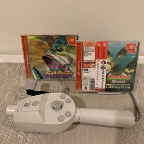 ドリームキャスト 釣りコン ソフト バスラッシュドリーム とゲットバスのセット