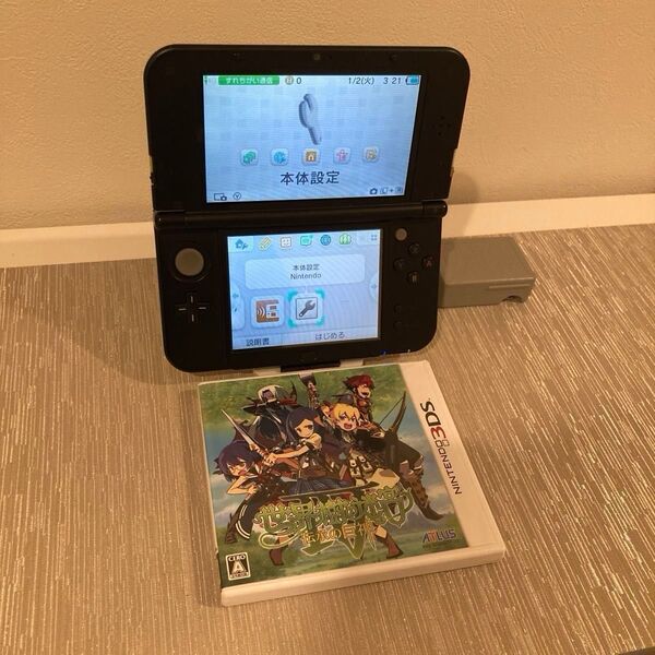 new3dsll ライム 動作良好 美品 と世界樹の迷宮Ⅳ とその他おまけのセット
