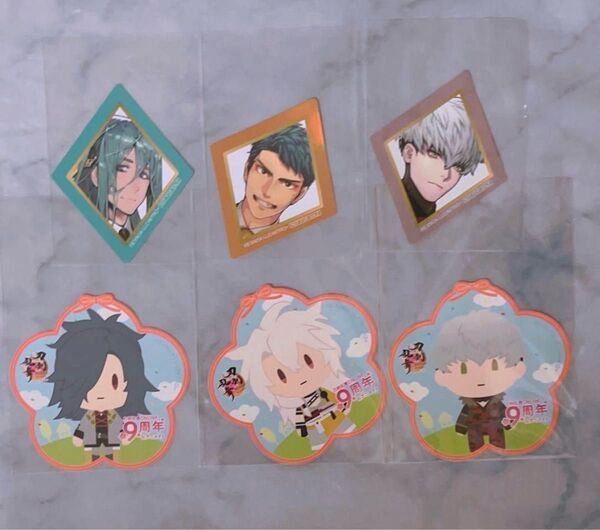 刀剣乱舞 アニメイト特典 オーロラステッカー 御伴ステッカー