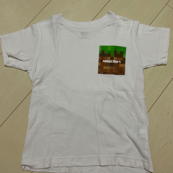 Minecraft Tシャツ 白 UNIQLO キッズ120