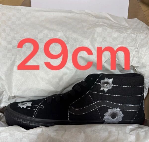 29cm Supreme Vans Nate Lowman Skate Grisso Mid 黒