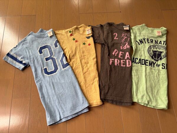 denim&dungareeデニムアンドダンガリー Tシャツ4枚セット カレッジ風古着風