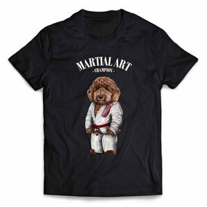 ゴールデンドゥードル 犬 いぬ 柔道 空手 合気道 武道 チャンピオン 半袖 Tシャツ メンズ レディース キッズ プリント