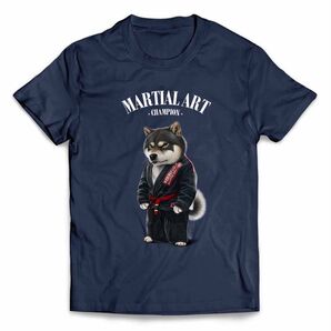 黒柴 柴犬 しばいぬ 柔道 空手 合気道 武道 半袖 Tシャツ メンズ レディース キッズ プリント