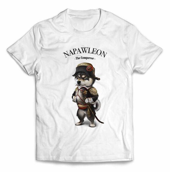 黒柴 柴犬 しばいぬ ナポレオン フランス ベルサイユ宮殿 半袖 Tシャツ メンズ レディース キッズ プリント