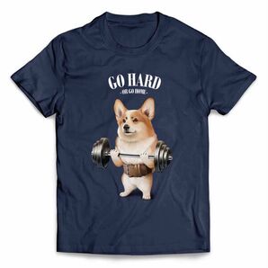 ウェルシュ・コーギー 犬 いぬ 筋トレ ウエイトリフティング バーベル ジム 半袖 Tシャツ メンズ レディース キッズ プリント