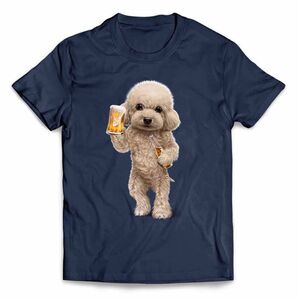 アプリコット プードル 犬 いぬ ビール アルコール 半袖 Tシャツ メンズ レディース キッズ プリント