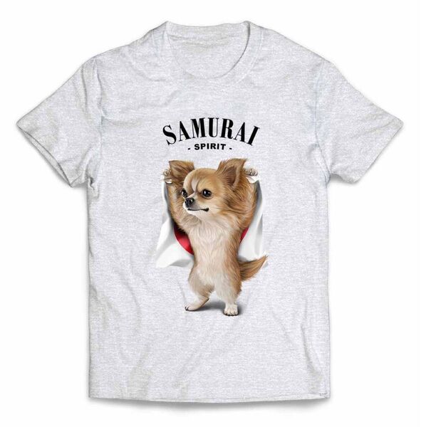 チワワ 犬 いぬ 国旗 日本魂 スピリッツ 半袖 Tシャツ メンズ レディース キッズ プリント