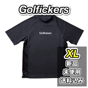 【即完売】Golfickers Side Mesh Mock Neck Black XL 送料込み