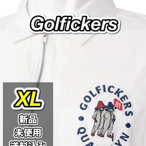 【即完売/新品未使用】Golfickers Twinhurst ストレッチシャツ XL 白 送料込み