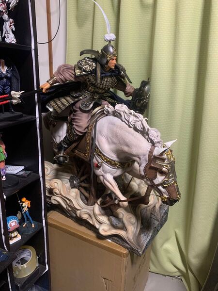ユニークアートスタジオ 大型スタチューシリーズ 百花三国志 趙雲 1/4 ポリストーン製 塗装済み 完成品