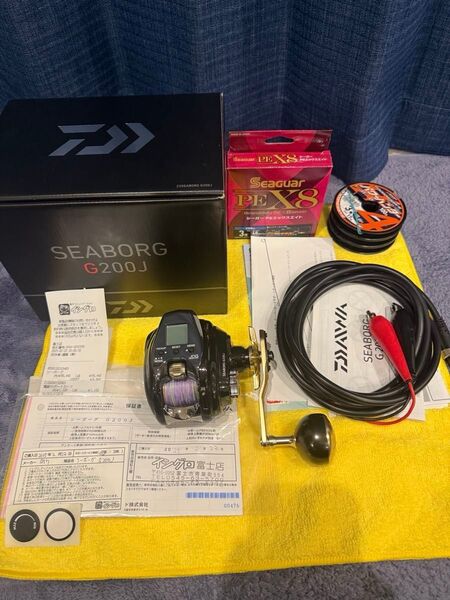 ダイワ 23 シーボーグG200J 美品 使用少 保証書あり SEABORG 電動リール DAIWA
