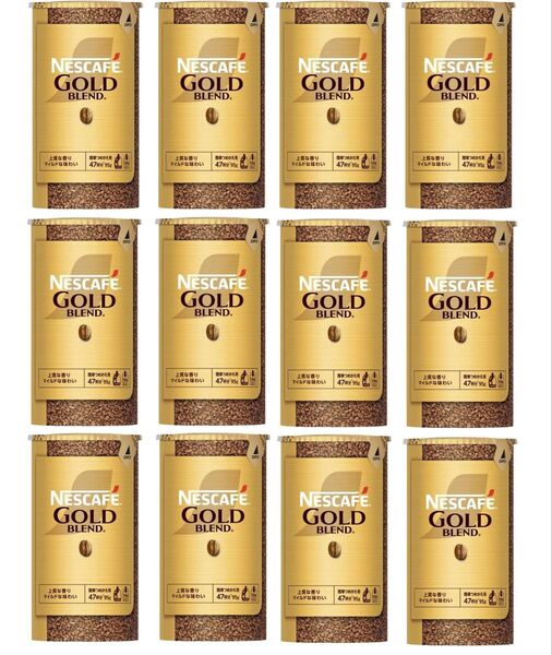 ネスカフェ ゴールドブレンド エコ&システムパック 95g×12本 レギュラーソリュブルコーヒー Nestle バリスタ 詰め替え