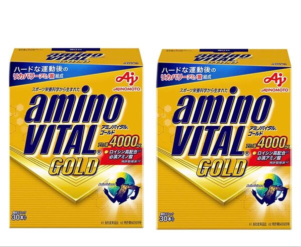 アミノバイタルゴールド(アミノバイタルGOLD)30本入り×2個 合計60本 新品 賞味期限2026年2月以降 外箱なし匿名配送