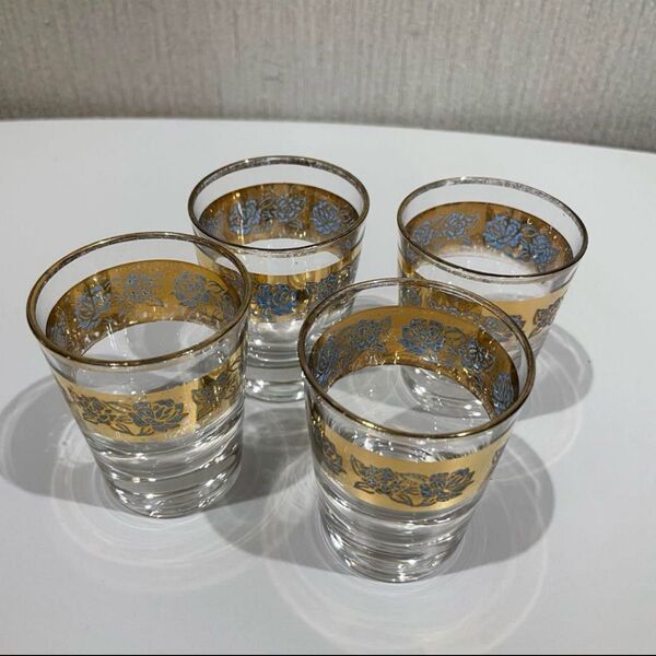 ショットグラス4個セット 昭和レトロ