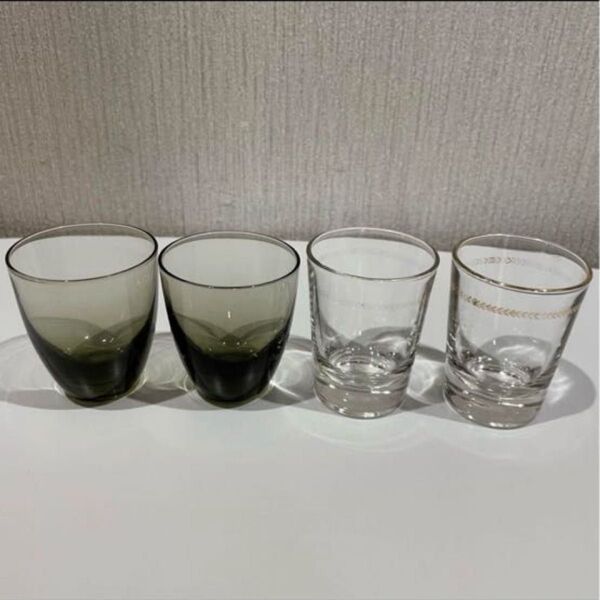ショットグラス4個セット 昭和レトロ