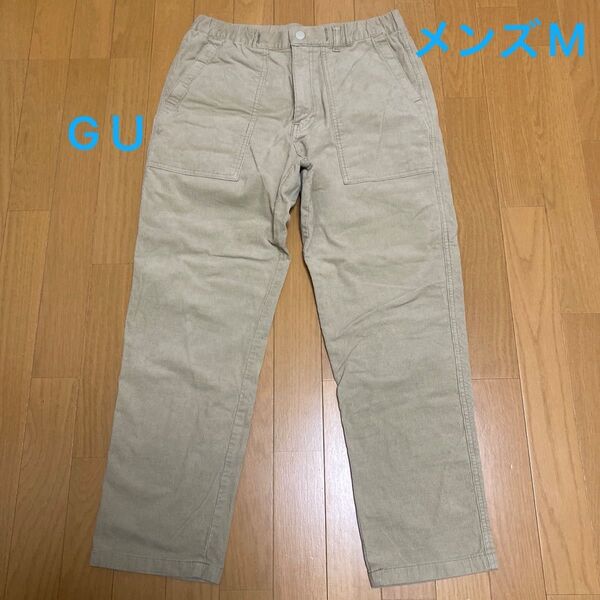 GU メンズ コーデュロイパンツ ベージュ M