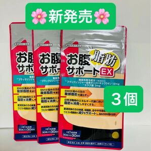 ★新製品★お腹脂肪サポートEX 30日分×3袋 機能性関与成分W配合でパワーアップ! 早めの対策、早めの効果!