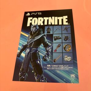 フォートナイト プロダクト冊子 PS5 Cobalt Star