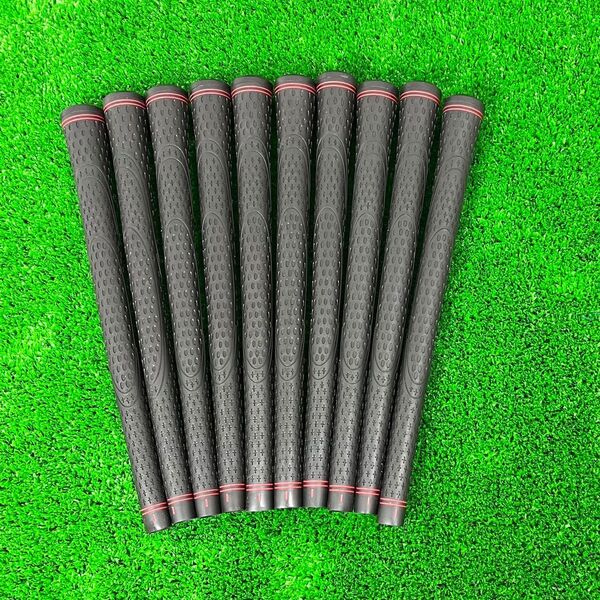 TPR グリップ 10本セット バックラインあり ラインレッド