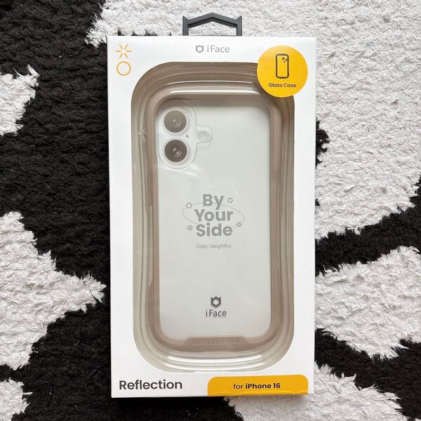 iFace アイフェイス iPhone16 Reflection ベージュ Glass Clear