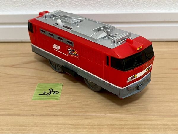 現状品【280】プラレール 車両 貨物列車 EF 510-4 レッドサンダー