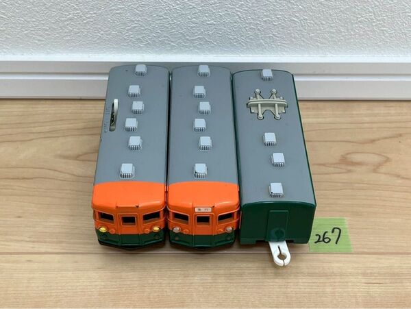 現状品【267】プラレール 車両 165系 急行形電車(湘南色)