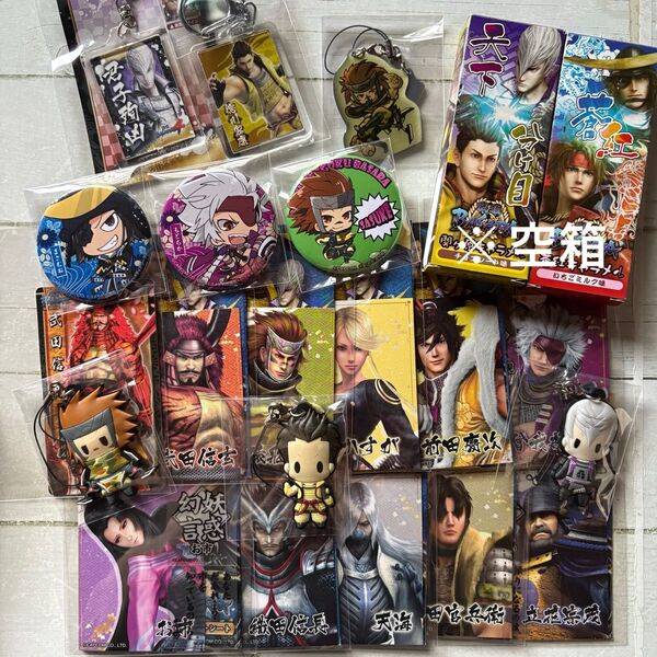 【戦国BASARA】グッズ まとめ 缶バッジ ラバスト フィギュア カード ボイスエッグ キーホルダー 石田三成 片倉小十郎