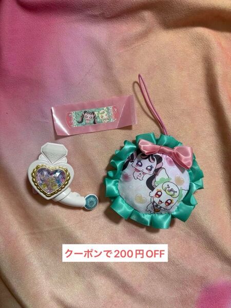 プリキュア ガチャ プライズ なりきりプリキュア アイドルハートインカム メロロン プリルン キーホルダー 絆創膏 インカム