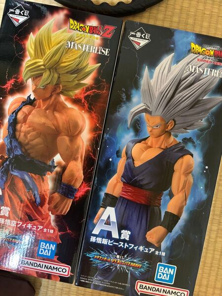 ドラゴンボール一番くじ C賞超サイヤ人孫悟空フィギュア A賞孫悟飯ビーストフィギュア