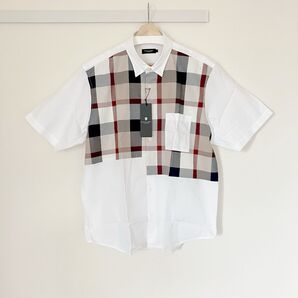 最終セール!【新品・定価25,300円】ブラックレーベルクレストブリッジ 高級半袖シャツ LLサイズ BLACK LABEL