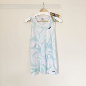 【新品未使用】 アシックス METARUN AOP SINGLET 海外Sサイズ シングレット ASICS マラソン ランニング