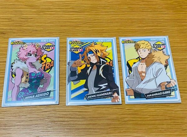 僕のヒーローアカデミアヒーローチップス芦戸三奈上鳴電気尾白猿尾