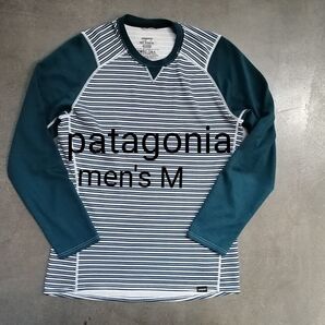 patagonia パタゴニア 長袖Tシャツ メンズM キャプリーン3 グリーン