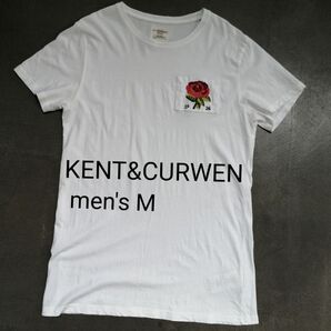 KENT&CURWEN ケントアンドカーウェン 半袖Tシャツ メンズM 白