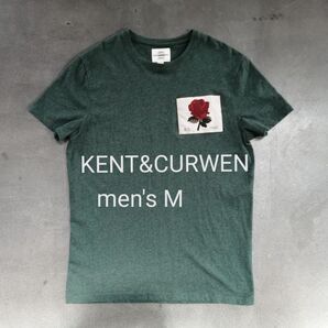 KENT&CURWEN ケントアンドカーウェン 半袖Tシャツ メンズM 深緑