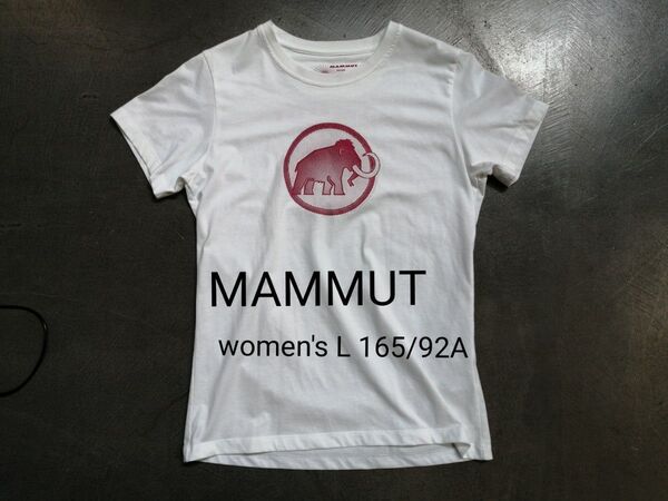 MAMMUT マムート 半袖Tシャツ レディースL 白