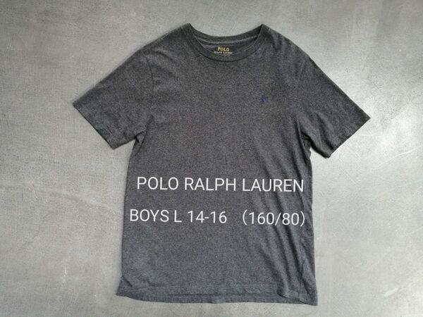 POLO RALPH LAUREN ポロラルフローレン 半袖Tシャツ ボーイズL 14-16歳 160/80 チャコールグレー