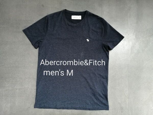 Abercrombie&Fitch アバクロンビーアンドフィッチ 半袖Tシャツ メンズM 180/96A ネイビー クルーネック